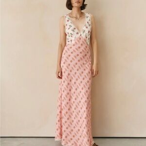 VRG GRL - Novella Bias Cut Maxi Dress Boheme - AU12 (US 8)